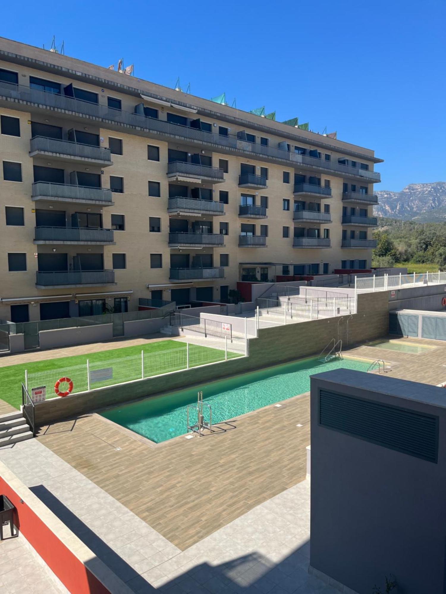 Apartamento Con Piscina ,Parking Y Aire Acondicionado Sant Carles De La Rapita Luaran gambar
